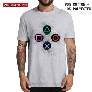 Retro PS-Buttons Short-Sleeve T-Shirt