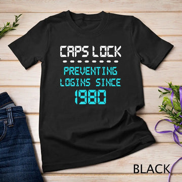 Funny "Caps Lock Preventing" Techie Short-Sleeve T-Shirt