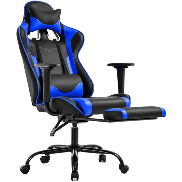 Reclining Gaming Chair with Footrest