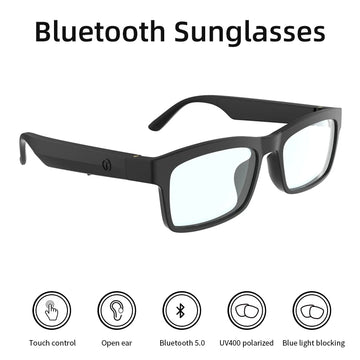 5.0 Blue Light-Blocking Bluetooth Smartglasses