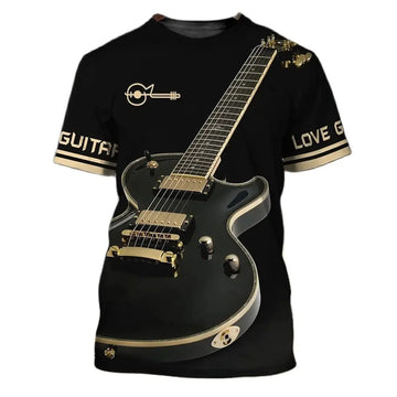 LP Electric Guitar Short-Sleeve T-Shirt