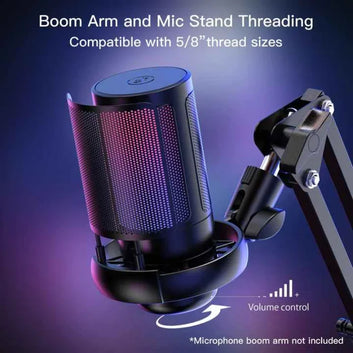 LEEDOAR ME6S Condenser Microphone | Adjustable Boom Arm