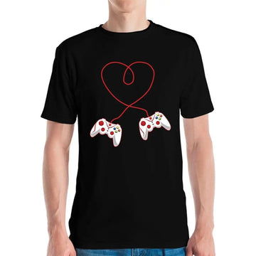 Heart Video Game Controllers Short-Sleeve T-Shirt