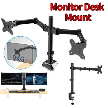 17"-32" Single/Dual Adjustable Desk Mount Monitor Stand