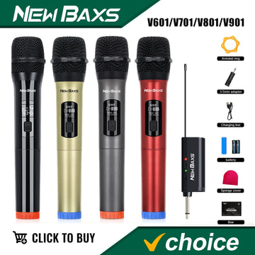 NEW BAXS V(6/7/8/9)01 Dynamic Rechargeable Microphone