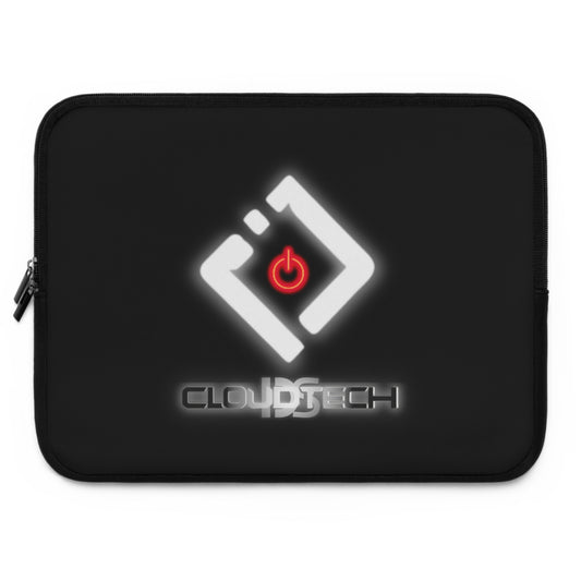 Stylish Tech Laptop Sleeve with CloudTech Logo - Perfect for Gamers and Professionals