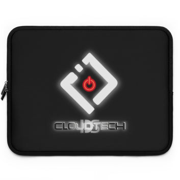 Stylish Tech Laptop Sleeve with CloudTech Logo - Perfect for Gamers and Professionals