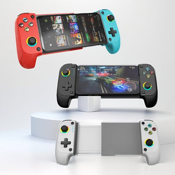 Game Controller Suitable for Switch Mobile Phone/ Android/IOS Gamepad, Dual Hall Rocker Six-axis Somatosensory Wireless Controller for Mobile Game Controller Joystick Retractable Gamepad