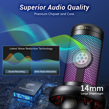 RGB USB Condenser Microphone Set