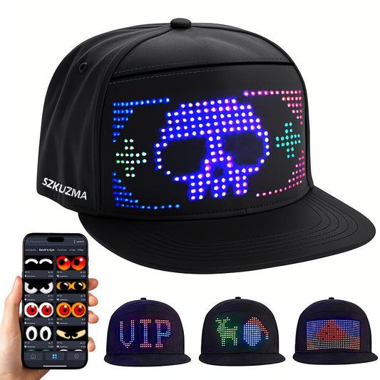 Programmable LED Display Hat