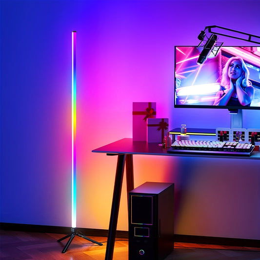 RGB LED Corner Floor Lamp