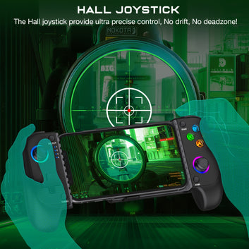 Game Controller Suitable For Switch Mobile Phone/ Android/IOS Gamepad, Dual Hall Rocker Six-axis Somatosensory Wireless Controller For Mobile Game Controller Joystick Retractable Gamepad for Christmas gift Xmas gift