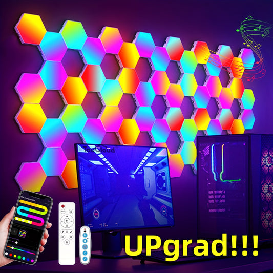 RGB Hexagonal Quantum Wall Lights