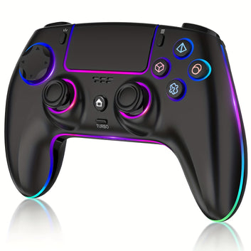 PS5 RGB Dazzling Light Effect, Hall Effect Trigger, Wireless Gamepad Take You to Experience The Ultimate Control!
