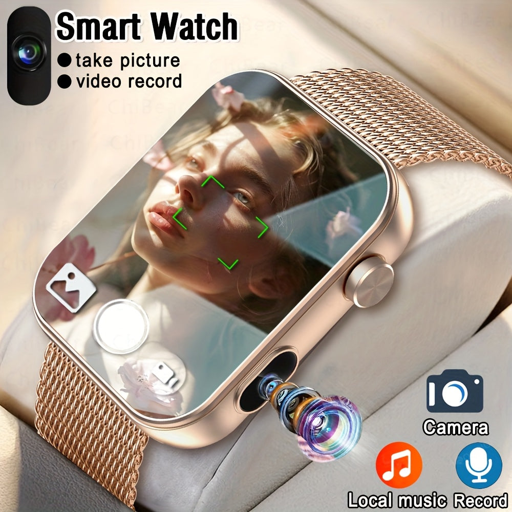 2025S First Smart Watch That Can Take Photos Record Audio and Video Equipped with Builtin Camera Stylish Sports Watch Wireless Phone And Multifunctional Smart Watch