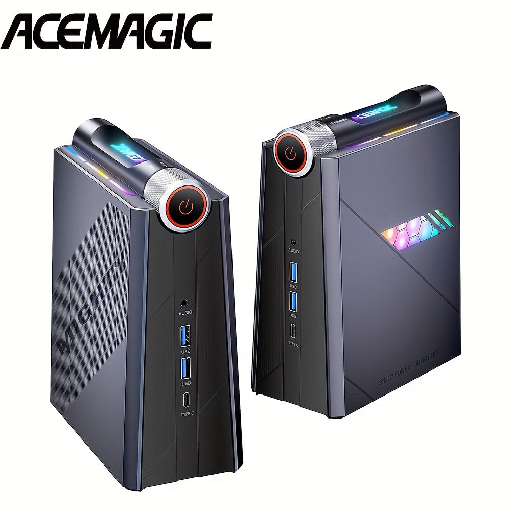 ACEMAGIC AD08 Gaming Mini PC Intel 12th Core I911900Hup to 49GHz32GB RAM DDR4 1TB SSD 3 Performance Modes RGB Light Control WiFi 6 BT 52 4K60Hz Triple Display Dual Fans Mini Computer Gaming Pc Home Gaming Setup Compact Design Sleek Gaming Rig D